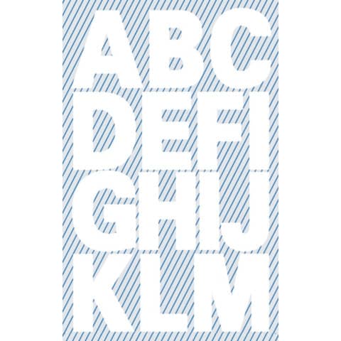 AVERY Zweckform Buchstaben-Etiketten, Buchstaben A-Z, weiß (EAN: 4004182037867)