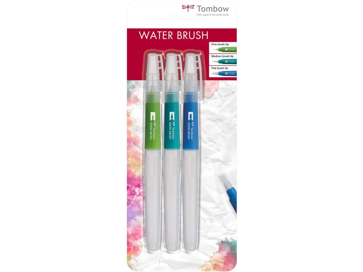 Tombow Wassertankpinsel, 3er Blister (EAN: 4003198160040)
