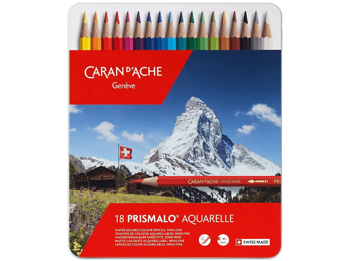 CARAN D'ACHE Buntstifte PRISMALO Aquarelle, 18er Metalletui (EAN: 7610186013188)