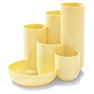 HAN Multiköcher CAMPUS, 6 Fächer, Polystyrol, pastellgelb (EAN: 4012473120853)