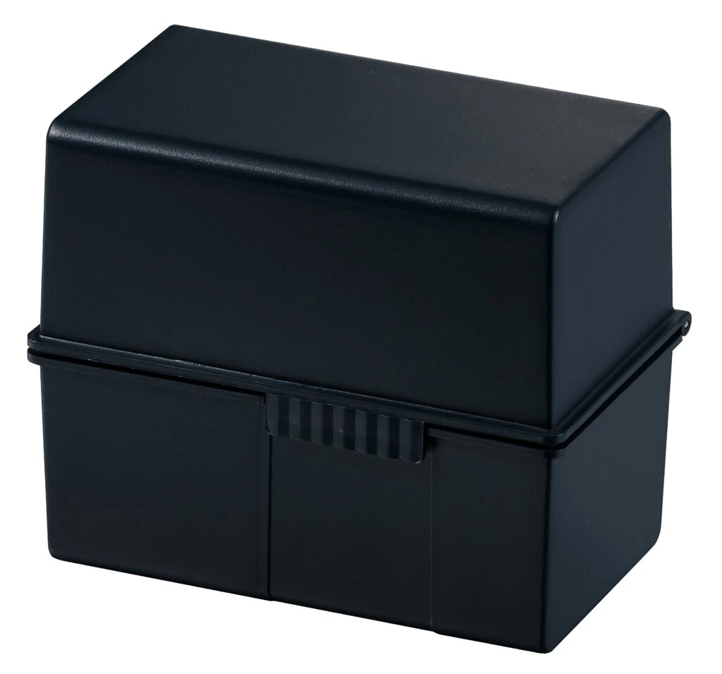 HAN Karteikasten, Polystyrol, A7 quer, schwarz, unbestückt (EAN: 4012473977136)