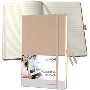 sigel Notizbuch Conceptum, DIN A5, liniert, beige (EAN: 4004360804137)
