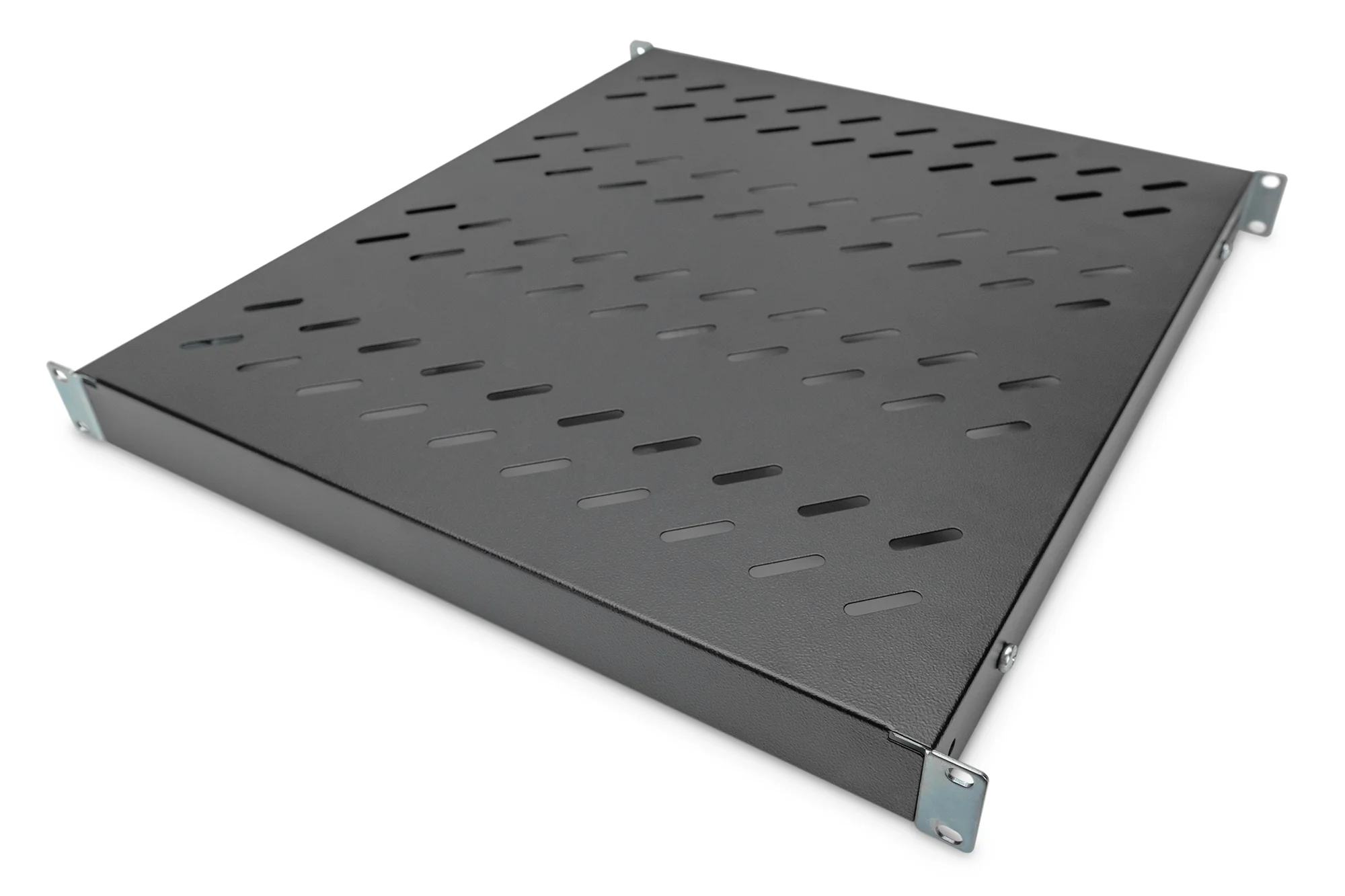 DIGITUS 19" Fachboden, 1 HE, Tiefe: 500 mm, schwarz (EAN: 4016032364993)
