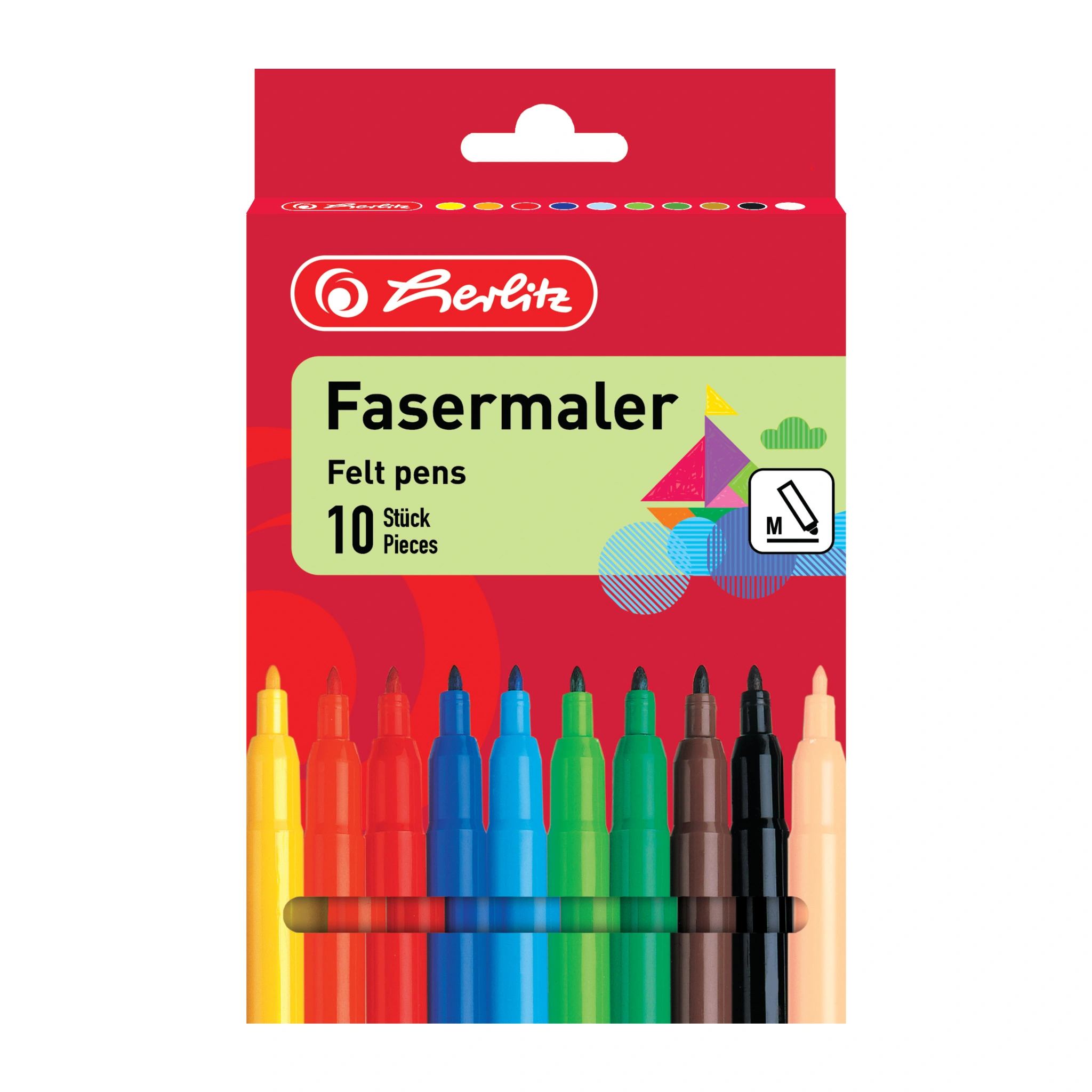 herlitz Fasermaler, 10er Karton-Etui (EAN: 4008118649131)
