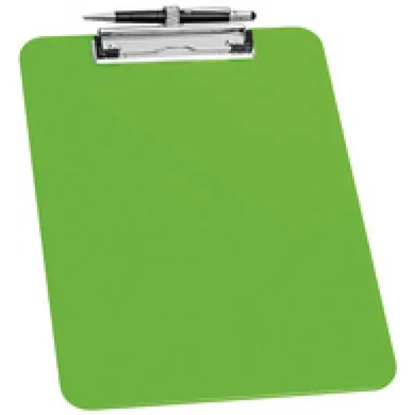 WEDO Klemmbrett, DIN A4, aus Polystyrol, hellgrün (EAN: 4003801861166)