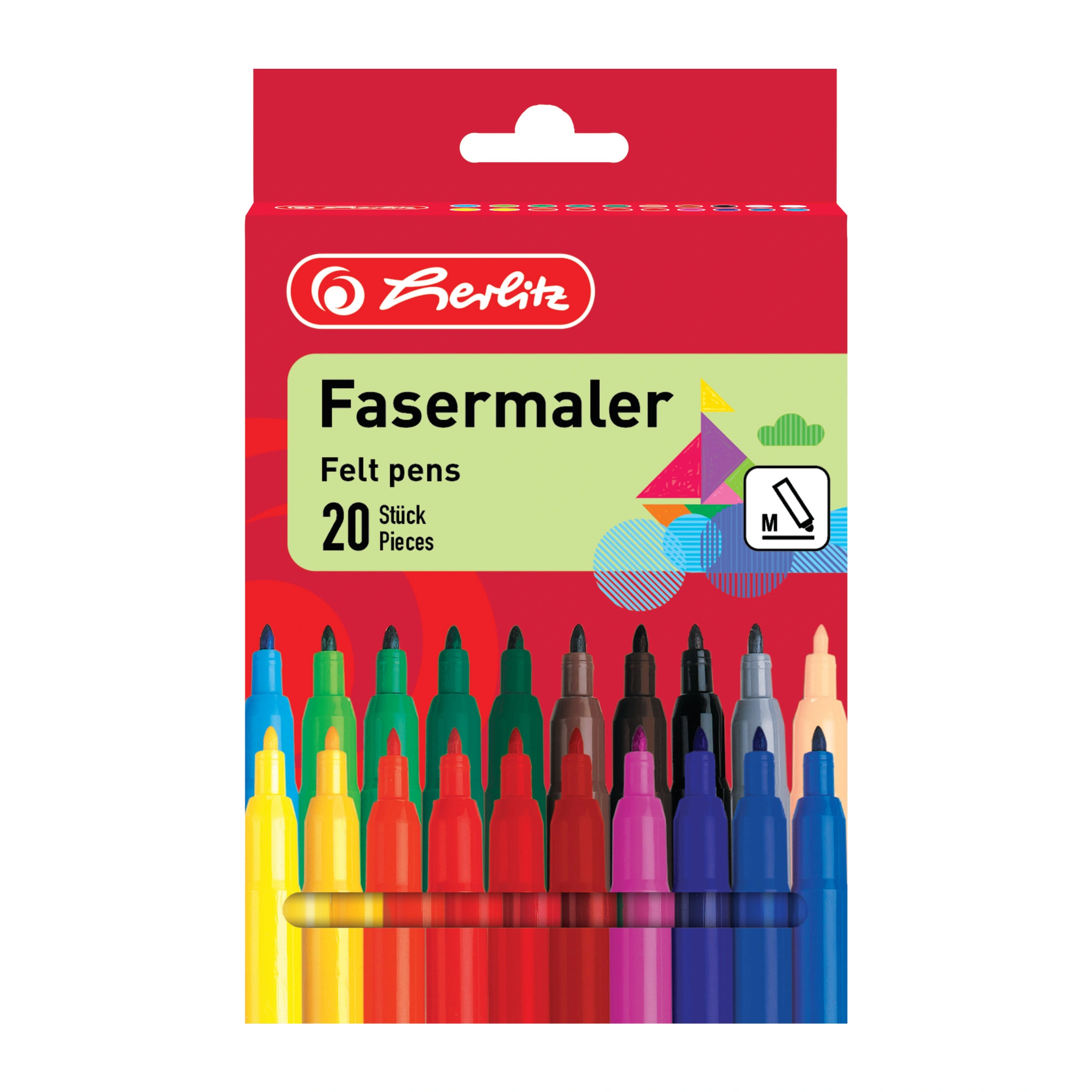 herlitz Fasermaler, 20er Karton-Etui (EAN: 4008118649230)
