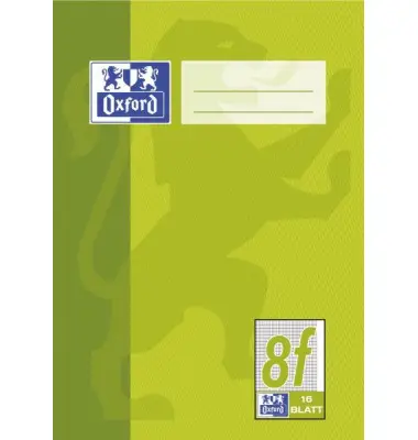 Oxford Schulheft, DIN A5, Lineatur 8f / rautiert, 16 Blatt, weiß (EAN: 4006144920767)