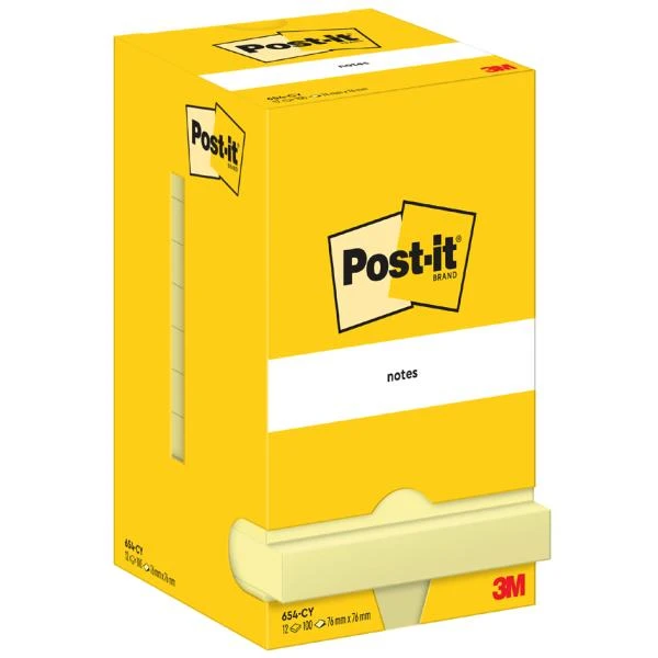 Post-it Haftnotizen notes, 51 x 38 mm, gelb (EAN: 4064035065904)