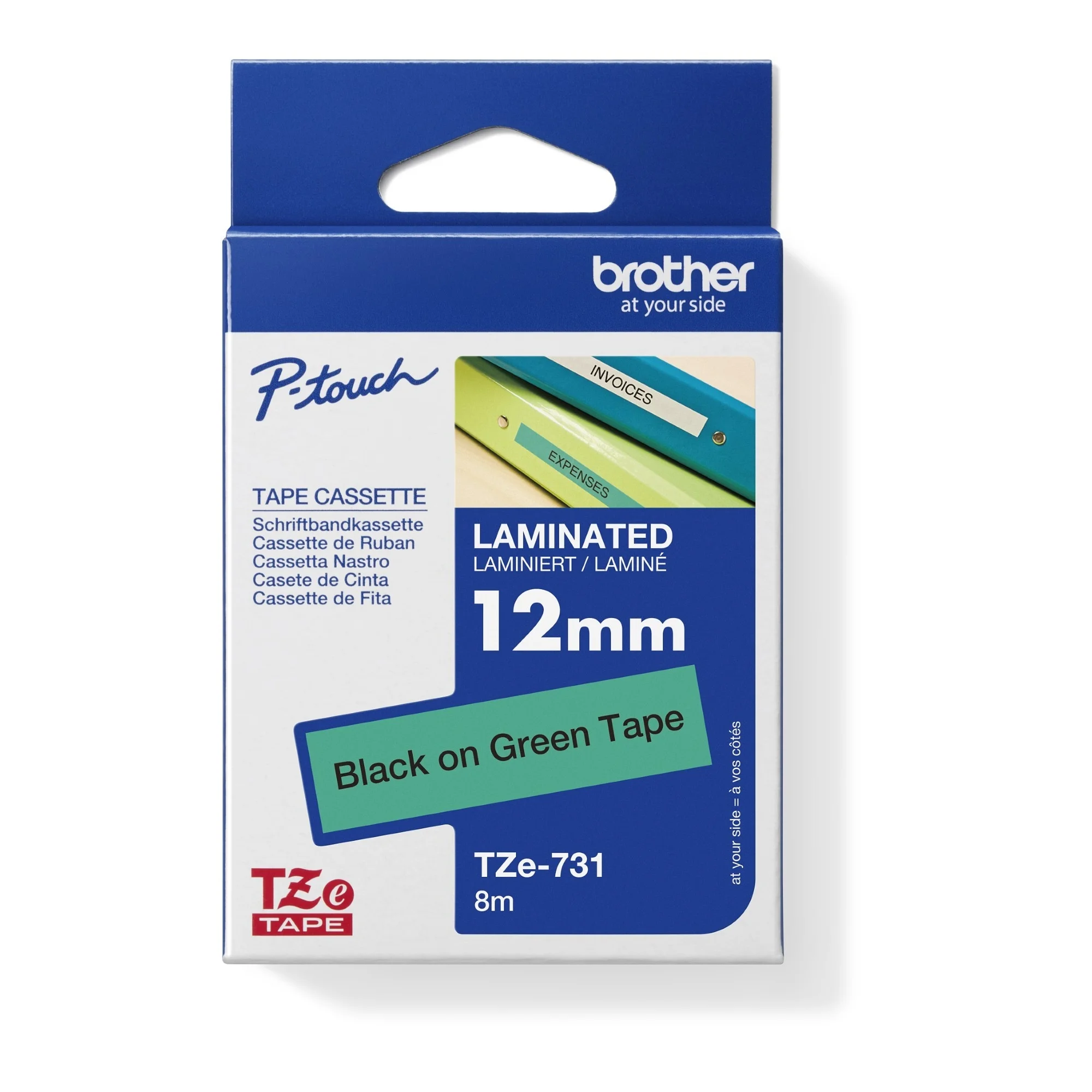 brother TZe-Tape TZe-731 Schriftbandkassette,Bandbreite:12mm (EAN: 4977766691352)