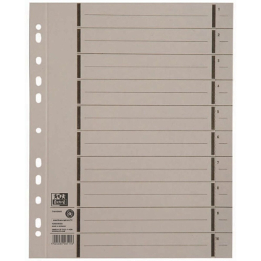 Oxford Trennblätter mit Perforation, DIN A4, grau (EAN: 4002030061118)