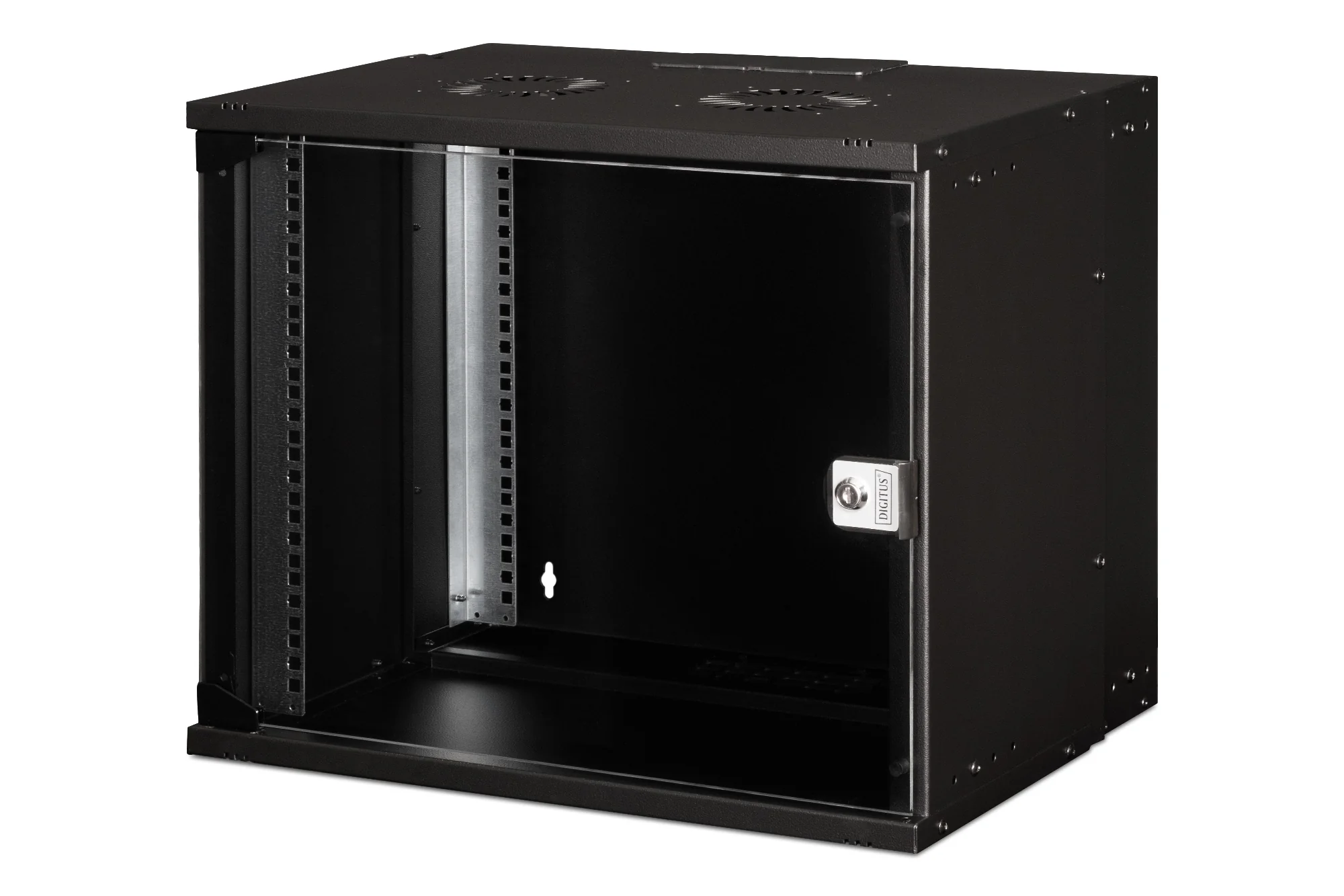 DIGITUS 19" Wandgehäuse SOHO PRO, (B)540 x (T)400 mm, 9HE, schwarz (EAN: 4016032493747)
