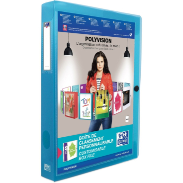 Oxford Sammelbox POLYVISION, A4, PP, Füllhöhe: 40 mm, blau (EAN: 3045050079276)