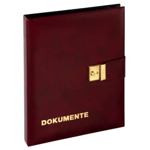 PAGNA Dokumentenmappe, Kunstleder, DIN A4, weinrot (EAN: 4009212250834)