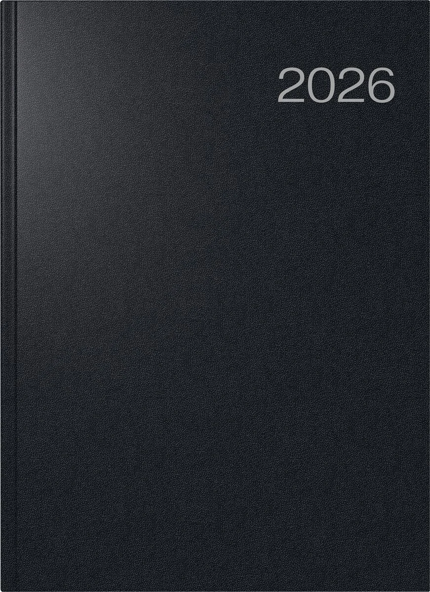 rido idé Buchkalender "Conform Balacron", 2027, schwarz (EAN: 4003273790940)