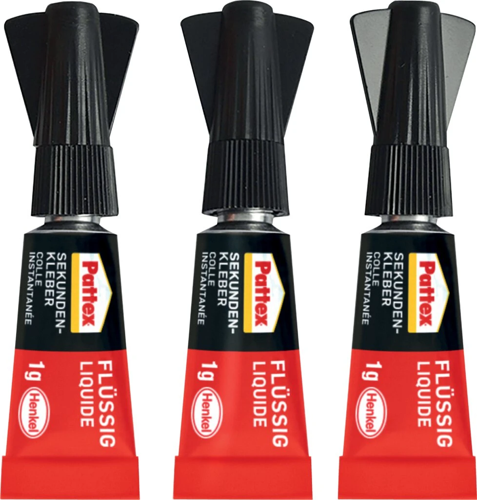 Pattex Sekundenkleber MINI TRIO, 3 Tuben à 1 g (EAN: 4015000415033)