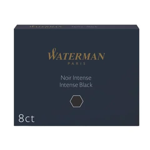 WATERMAN Standard-Großraum-Tintenpatronen, schwarz (EAN: 3034325200194)