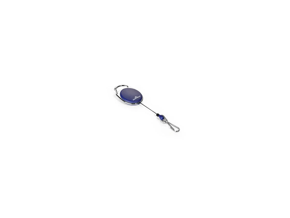 DURABLE Ausweishalter mit Jojo, oval, dunkelblau (EAN: 4005546806471)