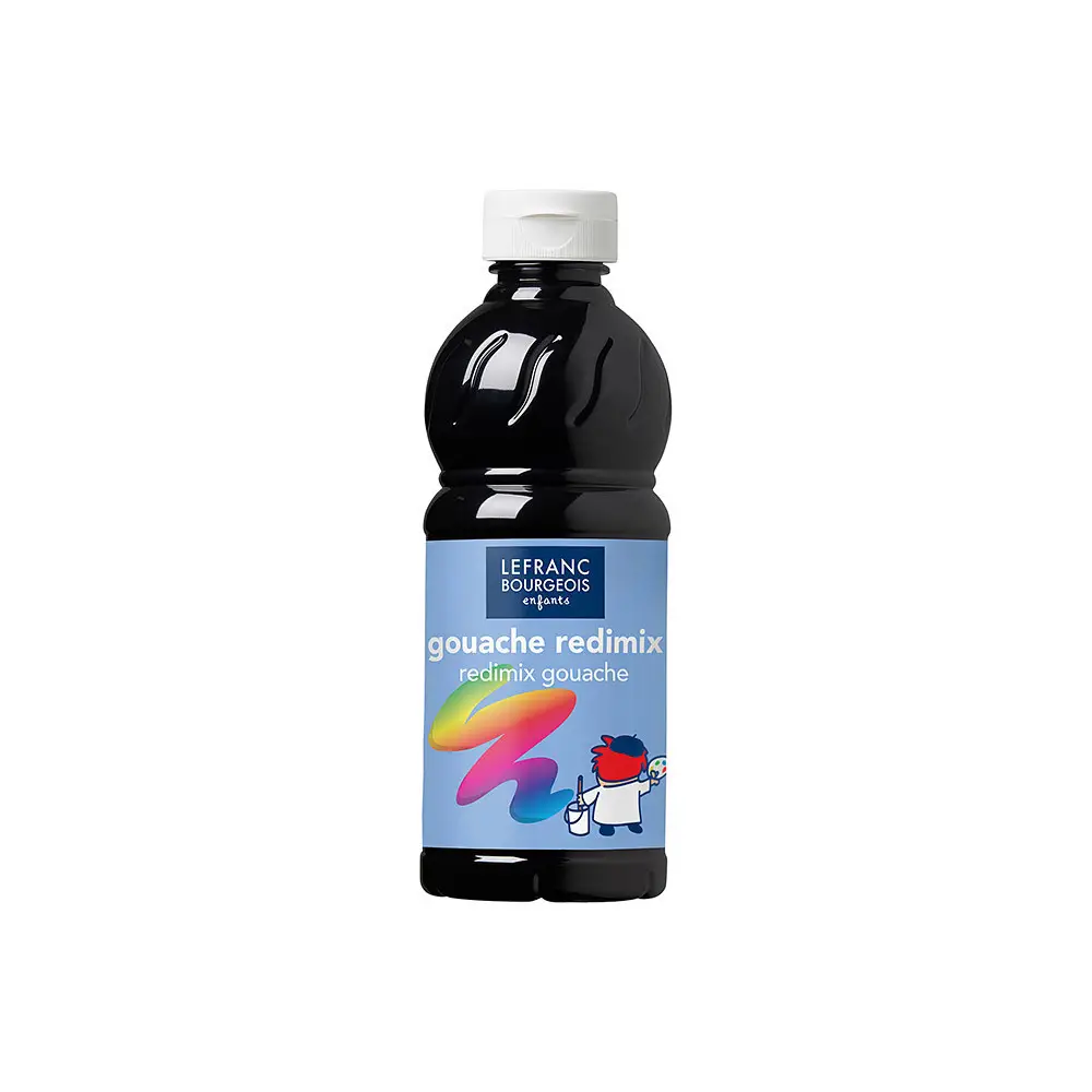 LEFRANC BOURGEOIS Gouachefarbe 1.000 ml, schwarz (EAN: 3013641880396)