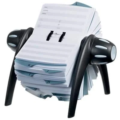 DURABLE Adresskartei TELINDEX flip, schwarz / grau (EAN: 4005546206349)