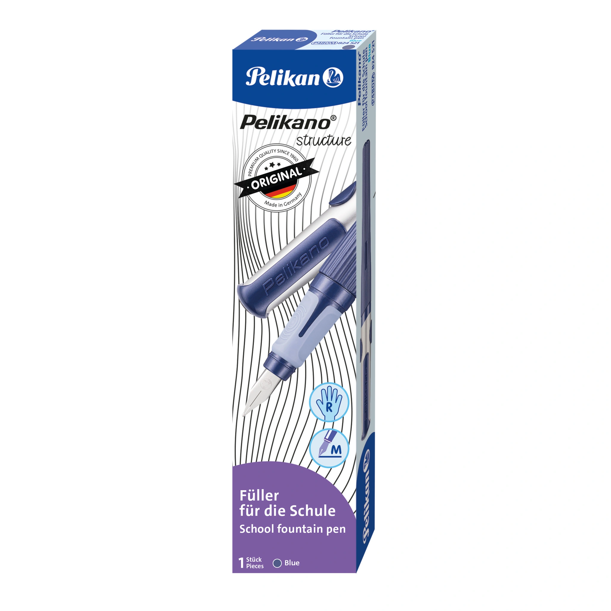 Pelikan Füllhalter Pelikano structure P480M, blau (EAN: 4012700524881)