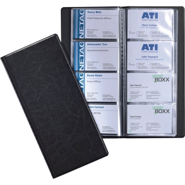 DURABLE Visitenkarten-Album VISIFIX, genarbte Folie, schwarz (EAN: 4005546214573)