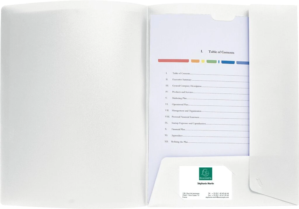 EXACOMPTA Präsentationsmappe Kreacover, PP, A4, weiß (EAN: 3130630430087)
