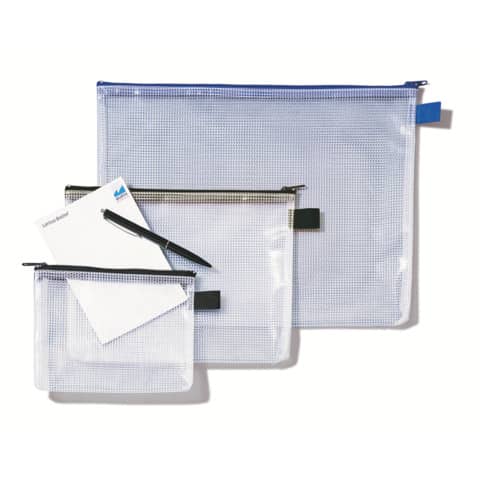 Rexel Reißverschlusstasche Mesh Bags, DIN A5, PVC, schwarz (EAN: 4013702023570)