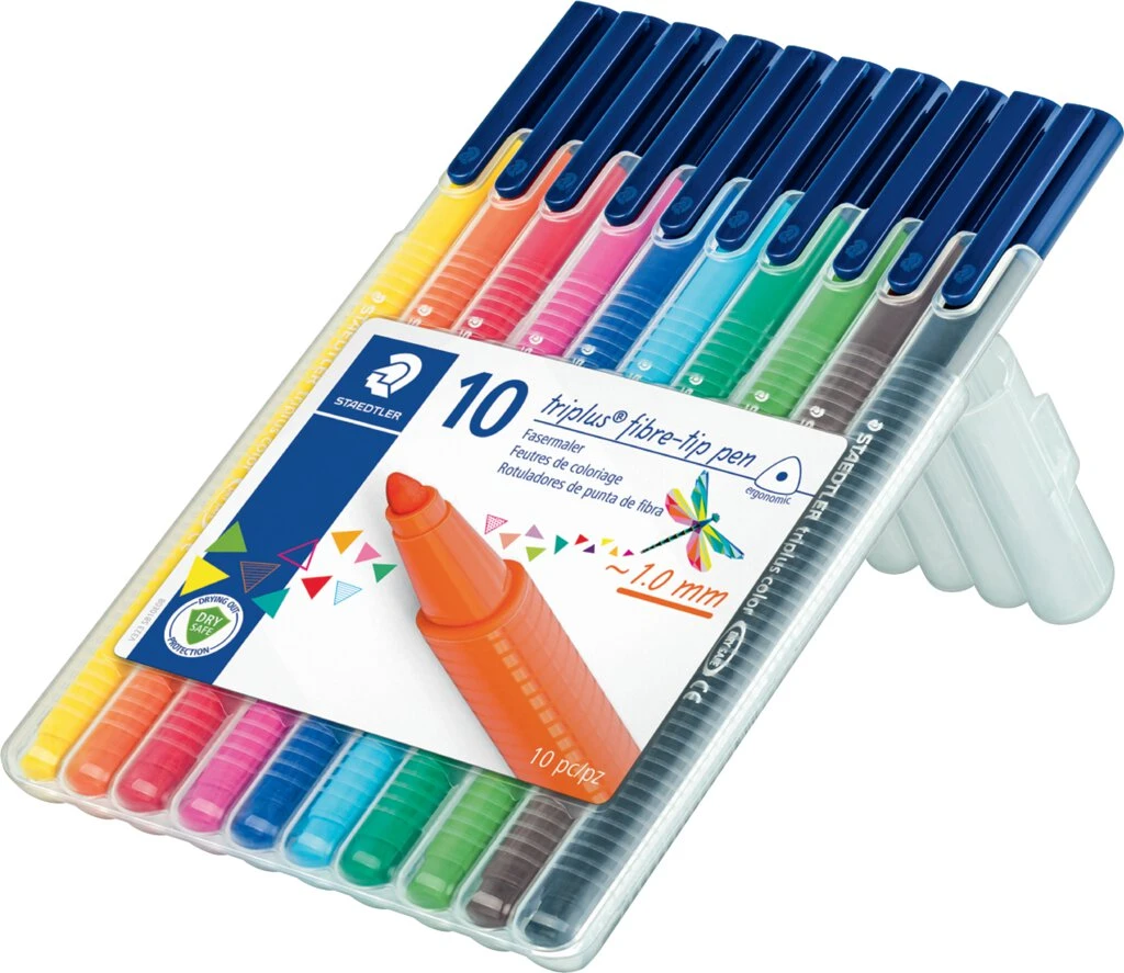 STAEDTLER Fasermaler triplus, 10er Etui (EAN: 4007817323175)