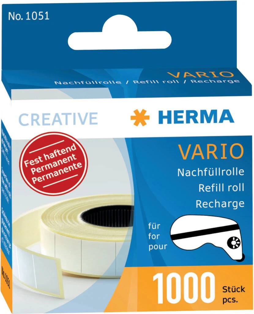 HERMA Nachfüllrolle für Vario Kleberoller, fest haftend (EAN: 4008705010511)