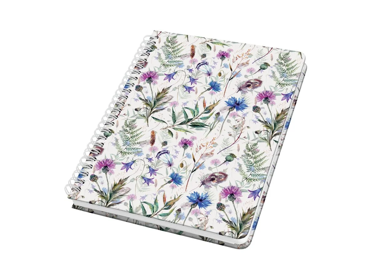 sigel Spiralbuch Jolie Inspire "Misty Meadows", DIN A5, weiß (EAN: 4004360792052)