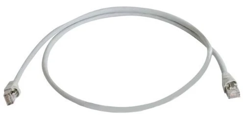 Telegärtner Patchkabel, Kat.6A (tief), S/FTP, 2,0 m, grau (EAN: 4018359286507)