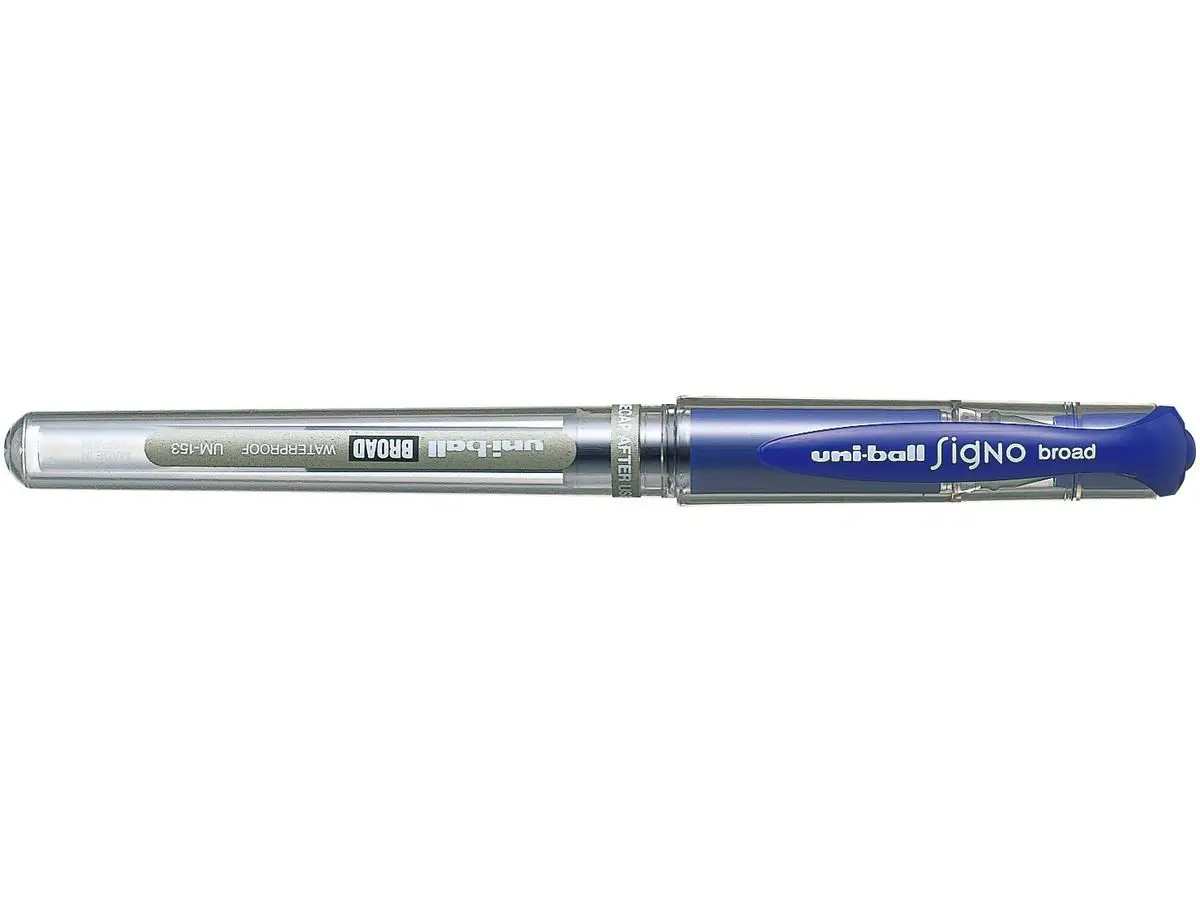 uni-ball Gelschreiber SIGNO broad UM-153C, blau (EAN: 4902778653111)