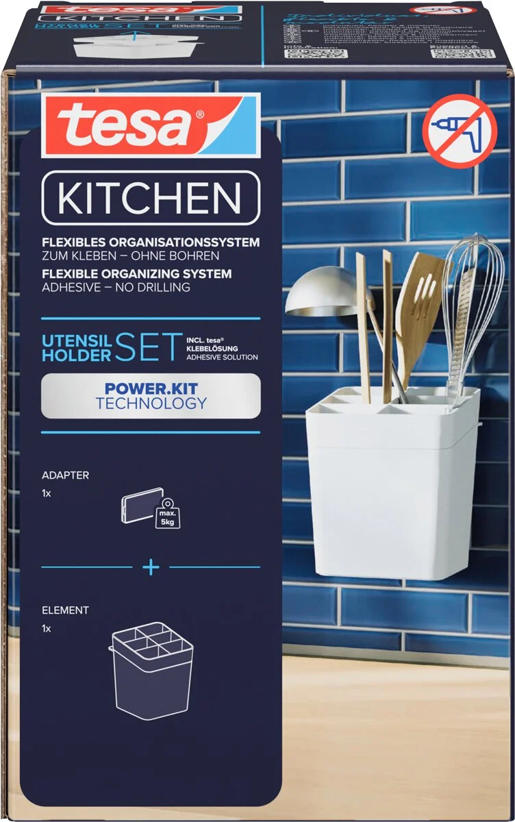 tesa KITCHEN Utensilienhalter, weiß (EAN: 4063565273407)