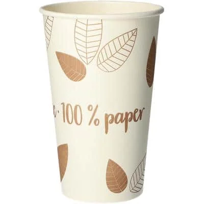 PAPSTAR Papp-Trinkbecher "pure" ZERO, 0,4 l, beige/braun (EAN: 4002911696637)