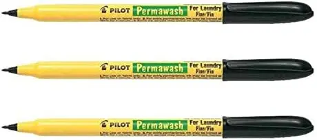 PILOT Wäschemarker Permawash, schwarz (EAN: 4902505081828)