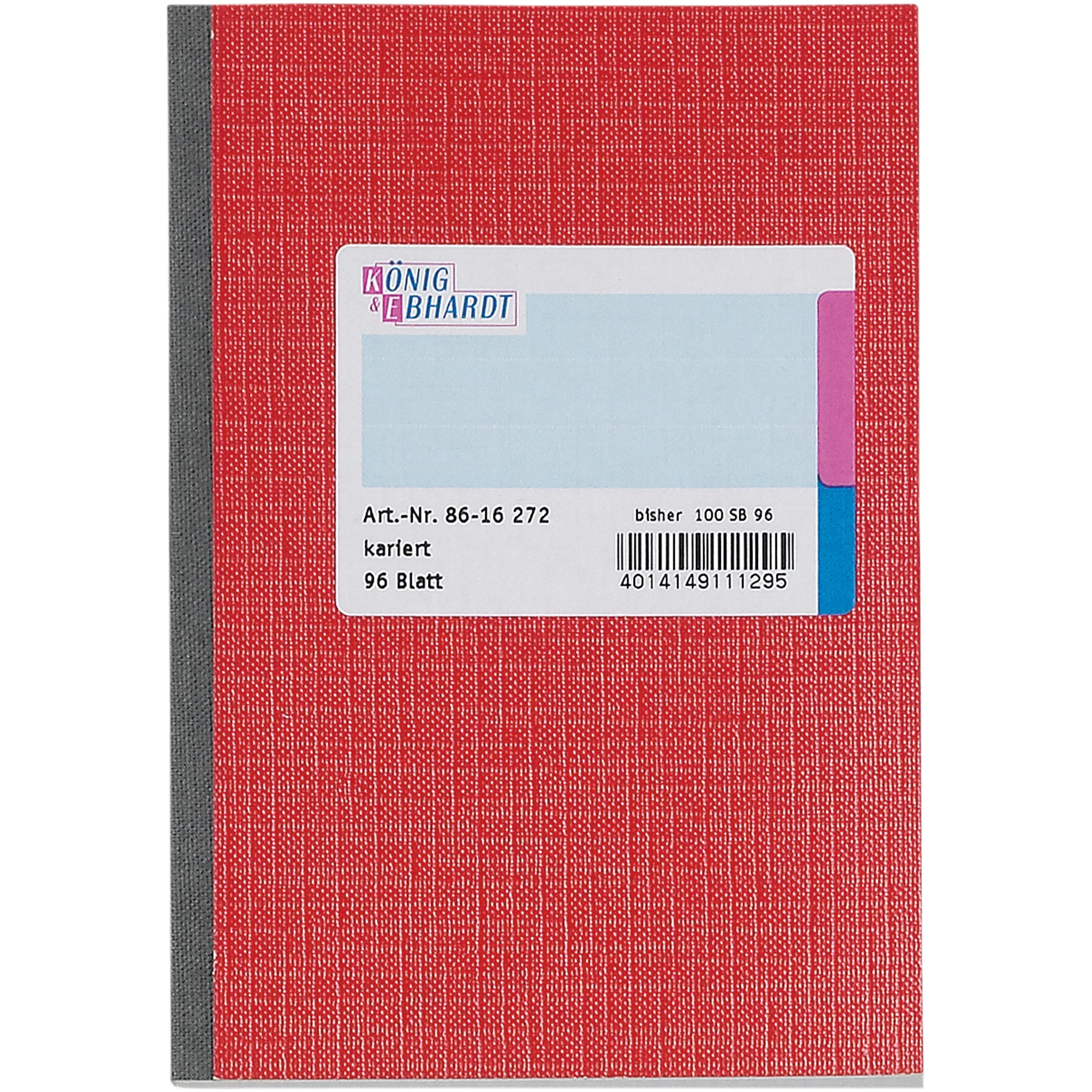 KÖNIG & EBHARDT Kladde, DIN A6, 96 Blatt, kariert (EAN: 4014149111295)