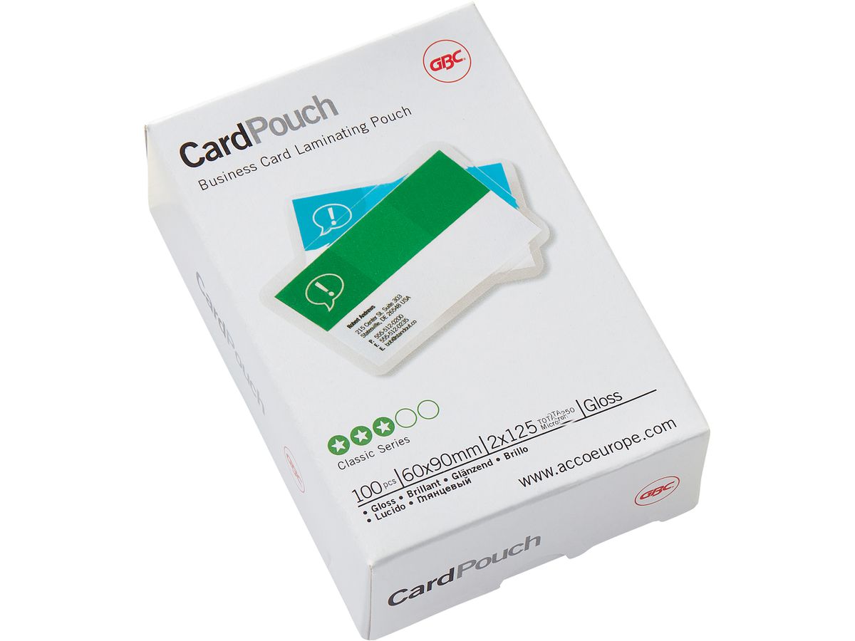 GBC Laminierfolientasche CardPouch für Visitenkarten (EAN: 0033816033092)