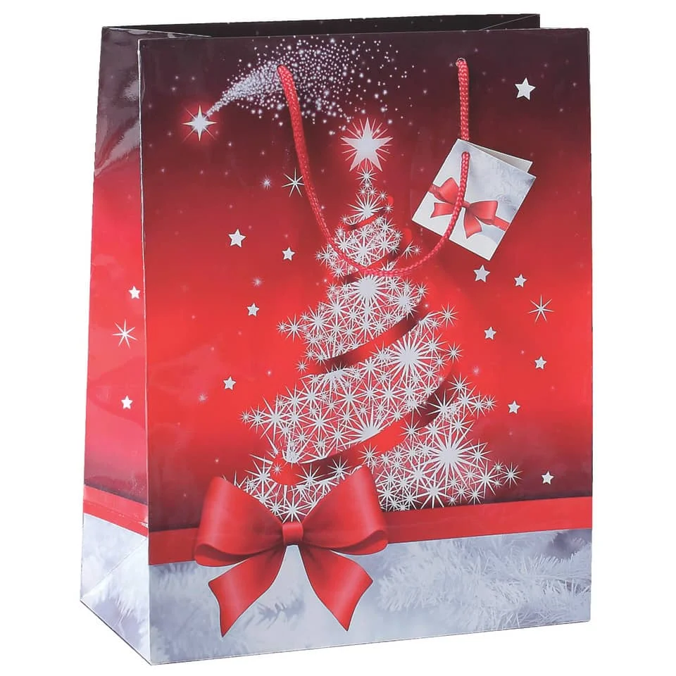 sigel Weihnachts-Geschenktüte "Sparkling Tree", klein (EAN: 4004360858512)