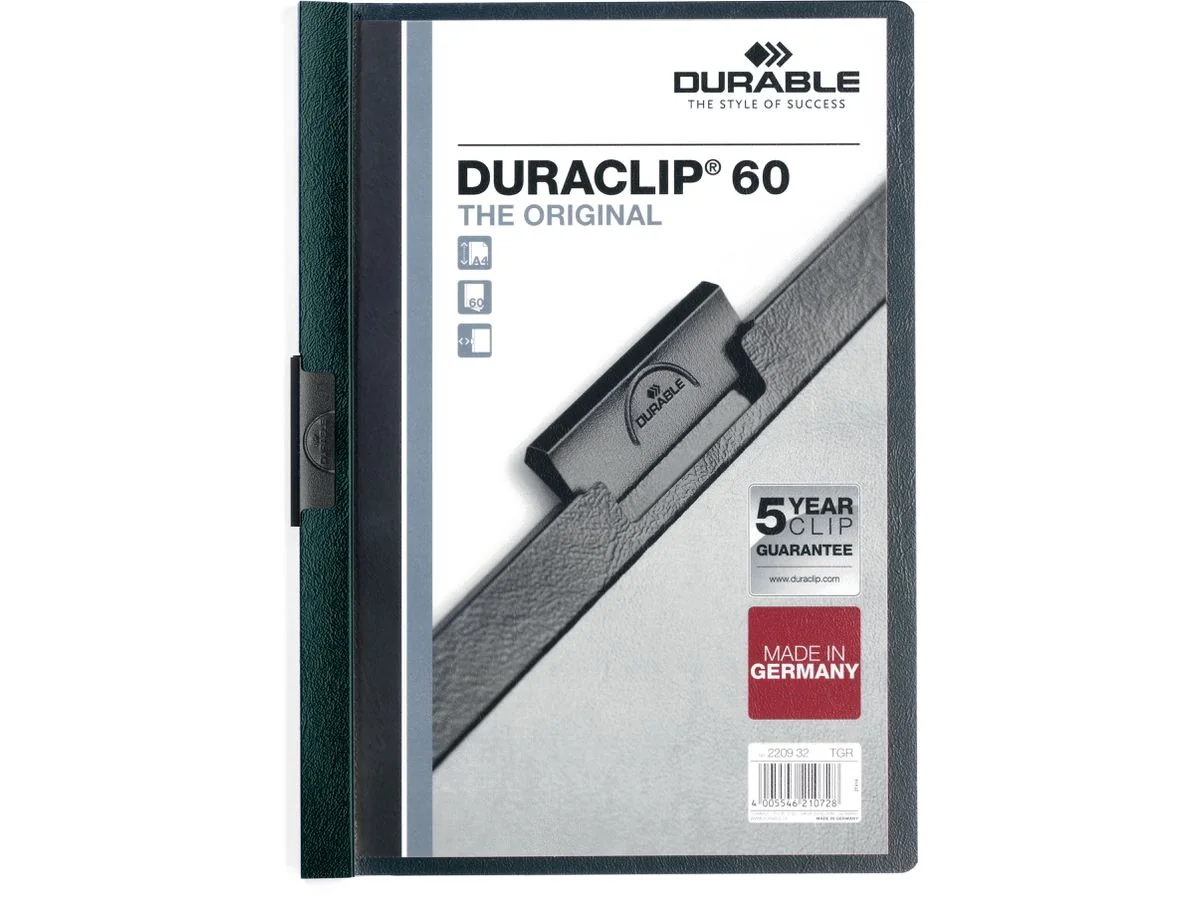 DURABLE Klemmhefter DURACLIP ORIGINAL 60, DIN A4, petrol (EAN: 4005546210728)
