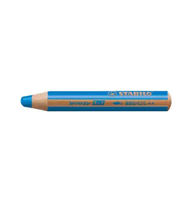 STABILO Multitalentstift woody 3 in 1, rund, mittelblau (EAN: 4006381188814)