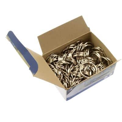 kangaro Schlüsselringe, Metall, Durchmesser: 30 mm, silber (EAN: 8712127115711)
