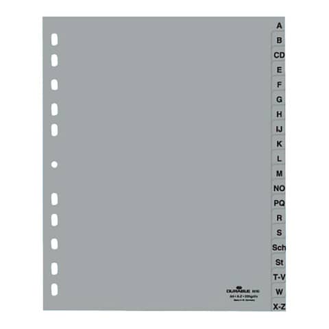 DURABLE Kunststoff-Register, A-Z, A4, überbreit, 20-teilig (EAN: 4005546611280)