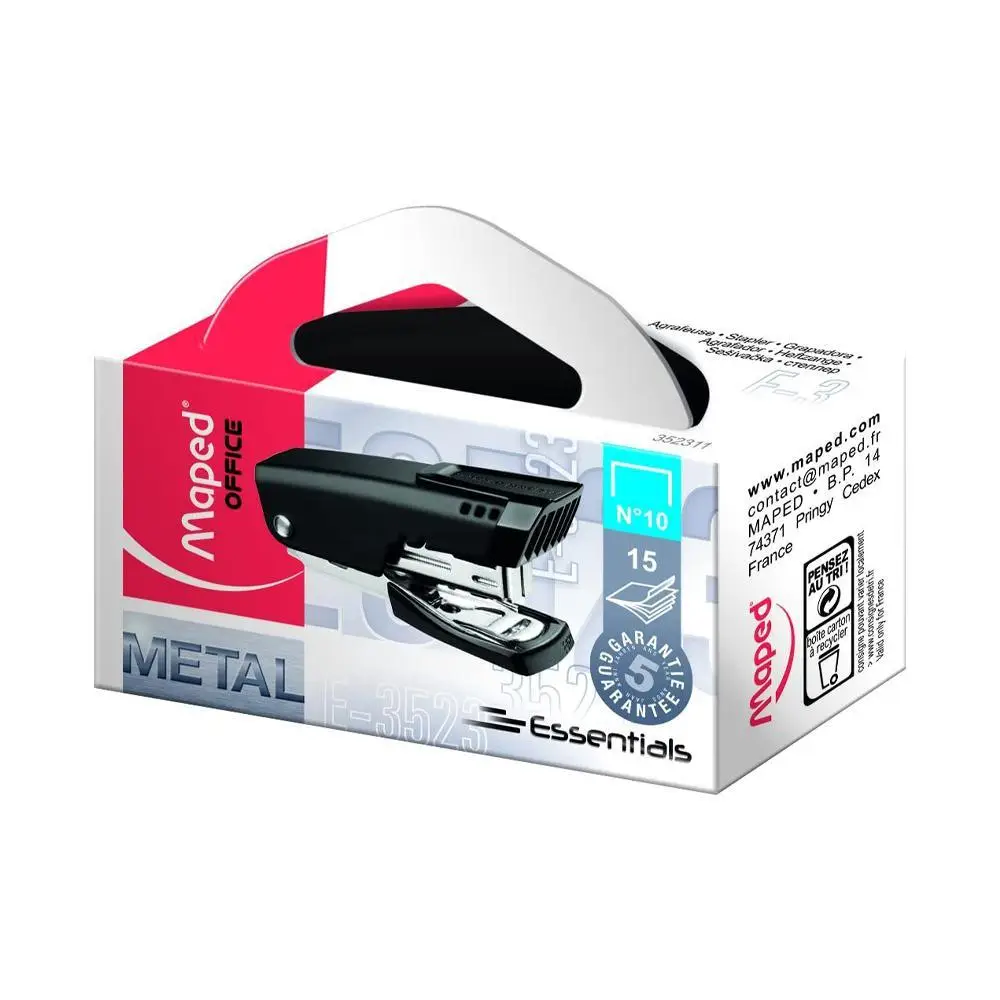 Maped Heftgerät Essentials Mini E3523, schwarz (EAN: 3154143523111)