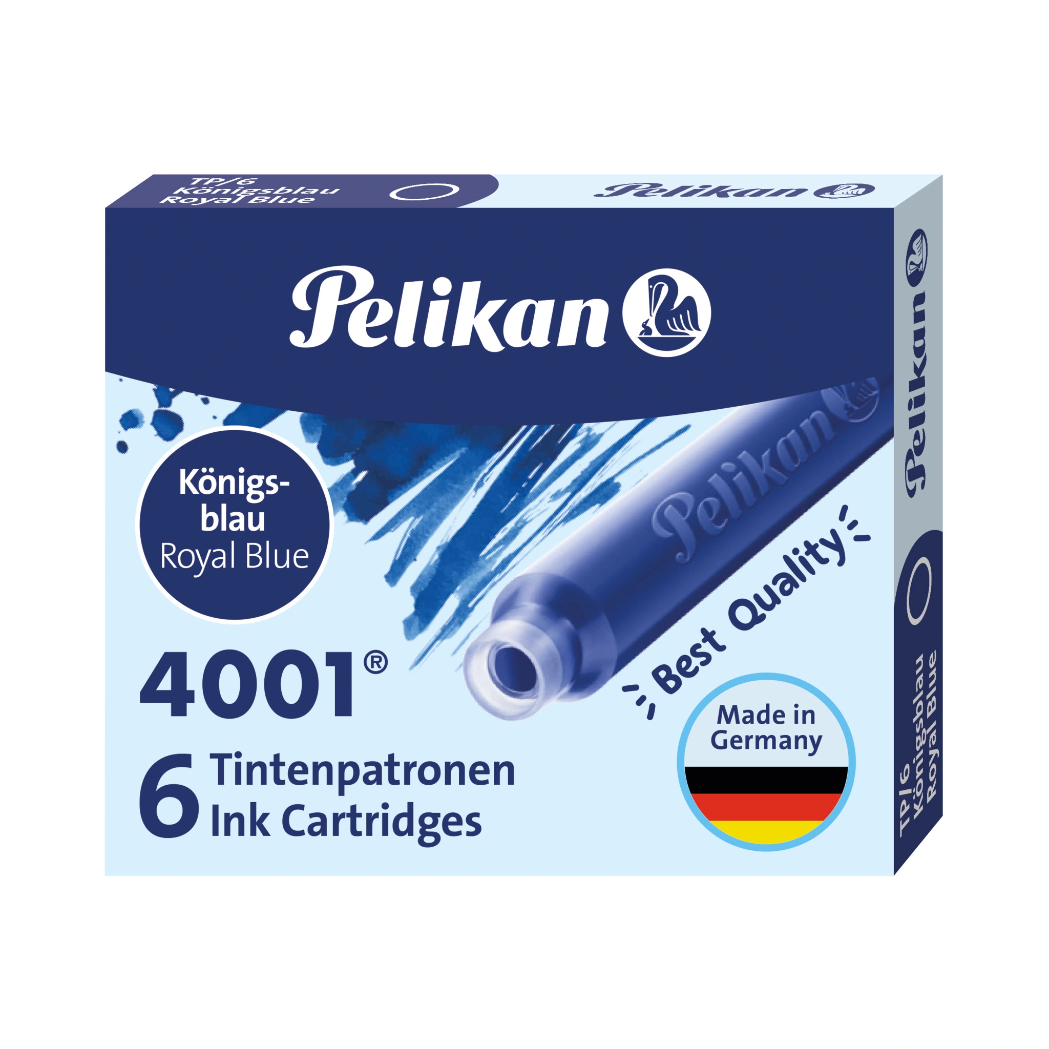 Pelikan Standard-Tintenpatronen 4001 TP/6, königsblau (EAN: 4012700301178)