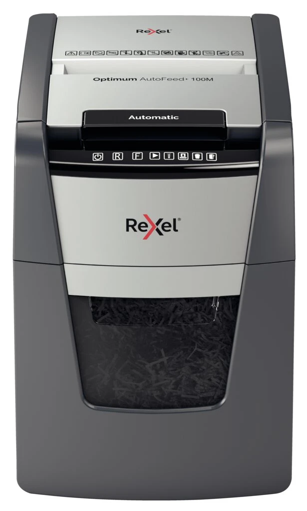 REXEL Aktenvernichter Optimum AutoFeed+ 100M, 2 x 15 mm (EAN: 5028252613880)