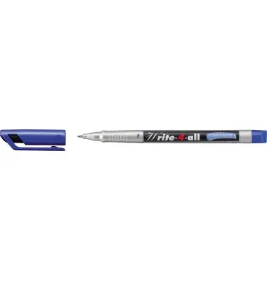 STABILO Permanent-Marker Write-4-all, F, blau (EAN: 4006381136389)