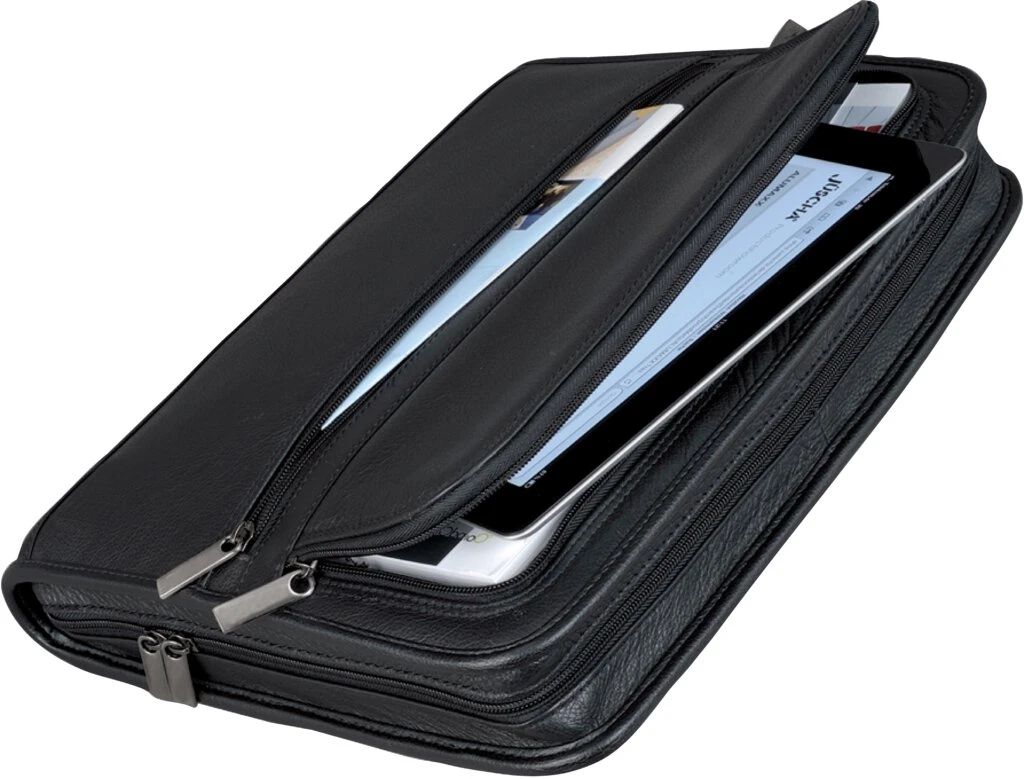 Alassio Ringbuchmappe "CARPO", A4, Nappaleder, schwarz (EAN: 4021068300624)