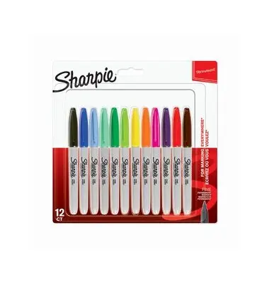 Sharpie Permanent-Marker FINE, 12er Blisterkarte (EAN: 3026980654047)