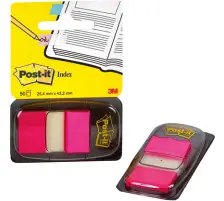 Post-it Haftmarker Index, 25,4 x 43,2 mm, pink (EAN: 0021200707582)