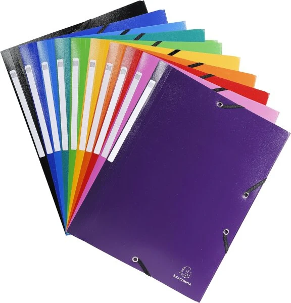 EXACOMPTA Eckspannermappe, DIN A4, PP, farbig sortiert (EAN: 3130630558408)